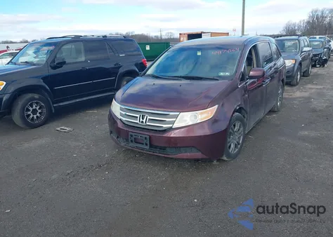 2012 Honda Odyssey Ex из США, поврежденный, VIN 5FNRL5H46CB101441